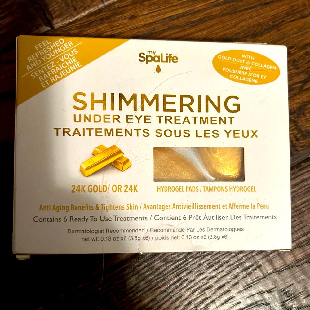 Uni sex luxury eye care 24k gold dust and collagen
